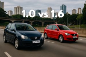 Comparativo Volkswagen Polo 1.0 vs 1.6 2002 a 2009