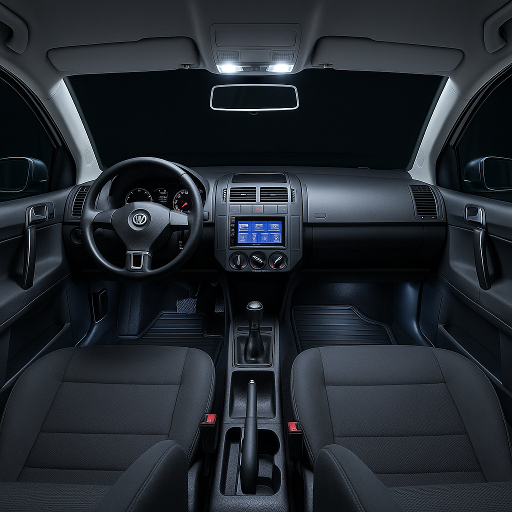 LEDs para iluminação interna no Volkswagen Polo 9N