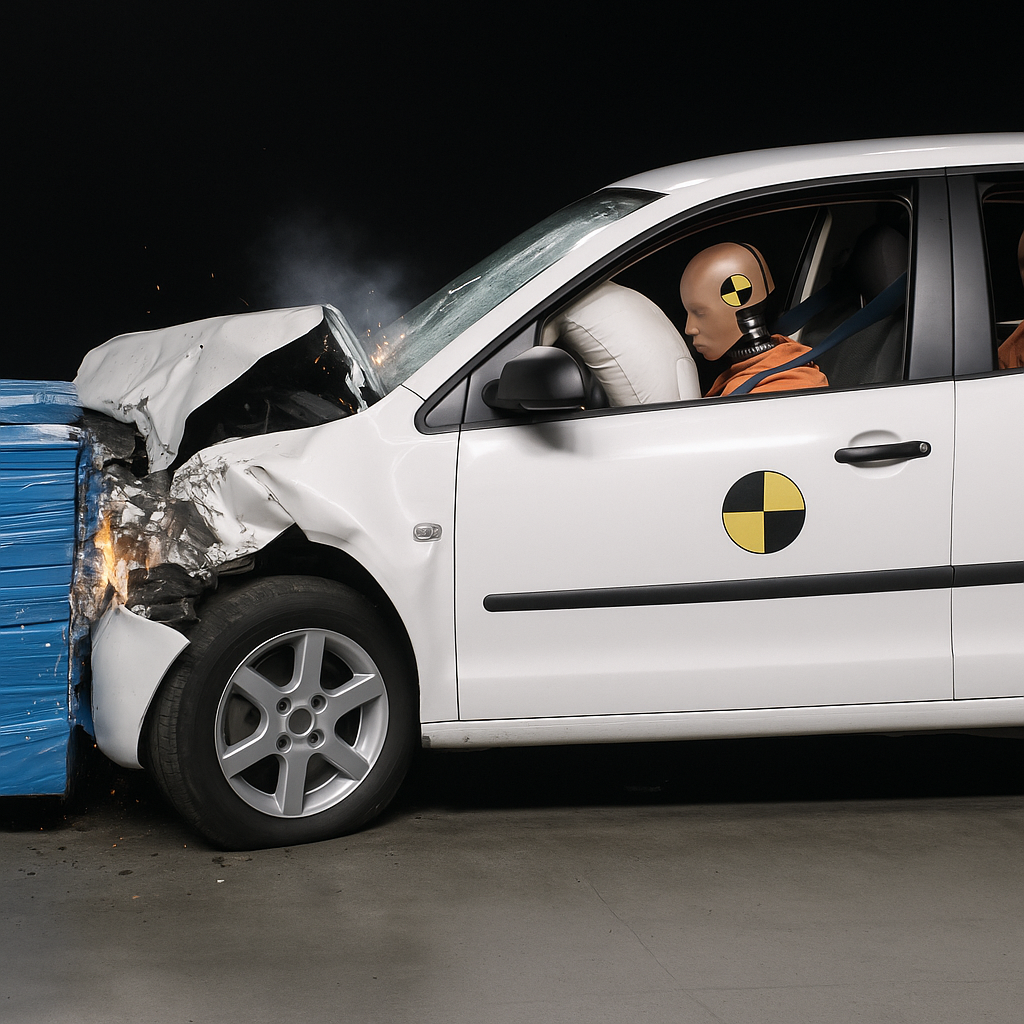 Teste de impacto e segurança do VW Polo 9N