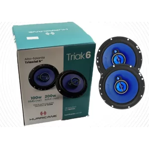 Par Alto Falante Porta Hurricane 6 Polegadas 100 Rms Triak Azul