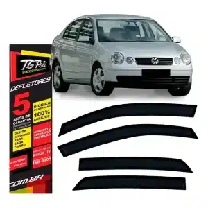 Calha De Chuva Vw Polo Sedan 2003 A 2015 Protetor 4 Portas