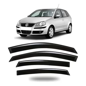Calha De Chuva Vw Polo Hatch 2003 A 2015 Defletor 4 Portas Fumê 2004 2005 2006 2007 2008 2009 2010 2011 2012 2013