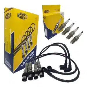Kit De Cabos + Velas Polo Hatch 1.6 2003 A 2014 Fox 03 A2014 Preto