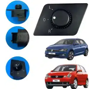 Botão Retrovisor Eletrico Vw Polo 2003 A 2015 10 Pinos Novo