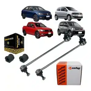 Par Bieleta Bucha Barra Estabilizadora Gol Polo Fox Saveiro