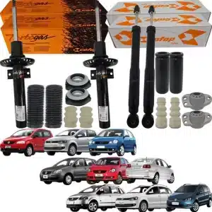 Par Amortecedor Dianteiro Traseiro Com Kit Fox Polo Spacefox