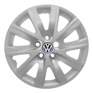 Calota Adap. Vw Fox Spacefox Polo 2003 2021 Aro 15 Jogo 078c Prata