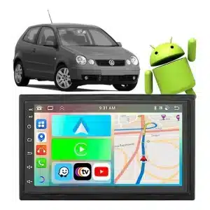 Kit Multimidia Carplay Polo 2003 2004 2005 2006 2007 2008 Cor Preto