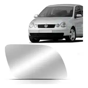 Lente Espelho Retrovisor Vw Polo 2003 2004 05 06 07 08 2009 Esquerdo Motorista