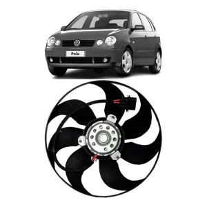 Motor E Ventoinha Radiador Polo 1.6 2.0 2002 2003 2004 C/ar