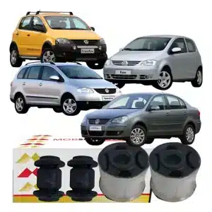 Kit 04 Bucha Bandeja Dianteira Vw Fox Polo Crossfox Spacefox