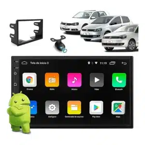 Kit Multimídia Android Gps Mp5 Golf Fox Polo Fiesta Ecosport