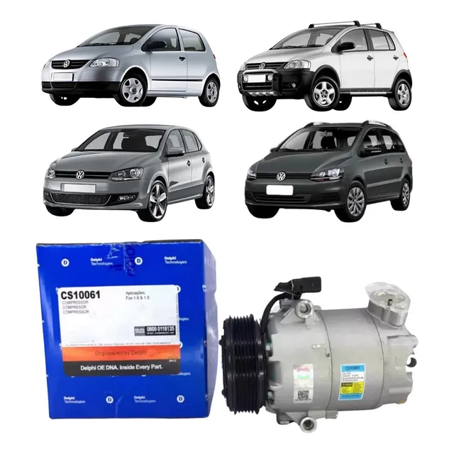 Compressor De Ar Condicionado Vw Polo 1.6 Flex 2004 A 2008